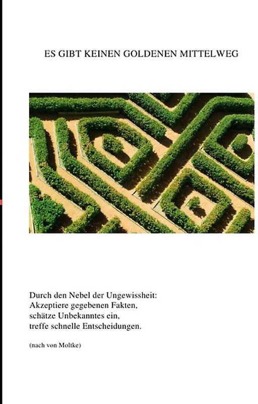 Es gibt keinen goldenen Mittelweg