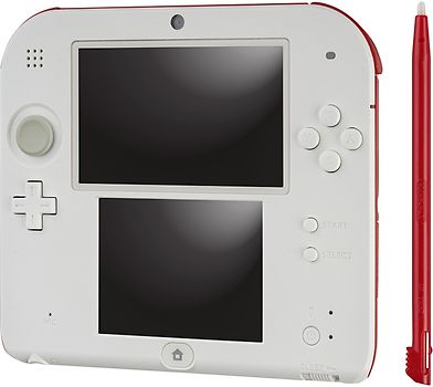 Nintendo 2DS Rouge et Blanche [incl. carte mémoire 4Go]