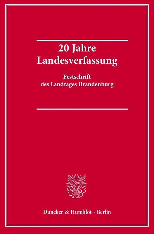 20 Jahre Landesverfassung.