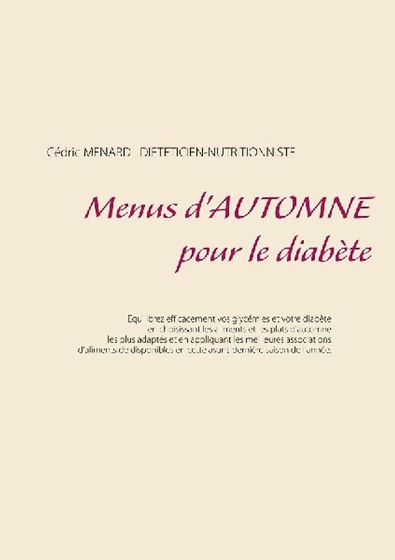 Menus d'automne pour le diabète