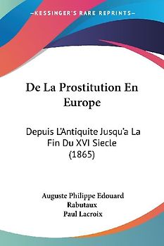 De La Prostitution En Europe