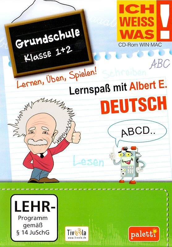 Ich weiss was!: Deutsch - Grundschule Klasse 1 und 2 - Lernspaß mit Albert E. PC Spiele