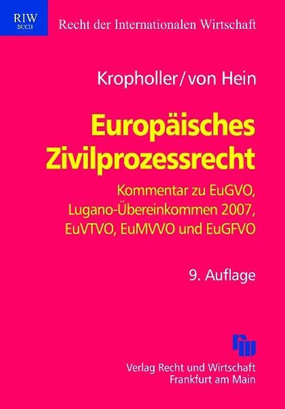 Europäisches Zivilprozessrecht