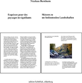 Skizzen zu un-bedeutenden Landschaften