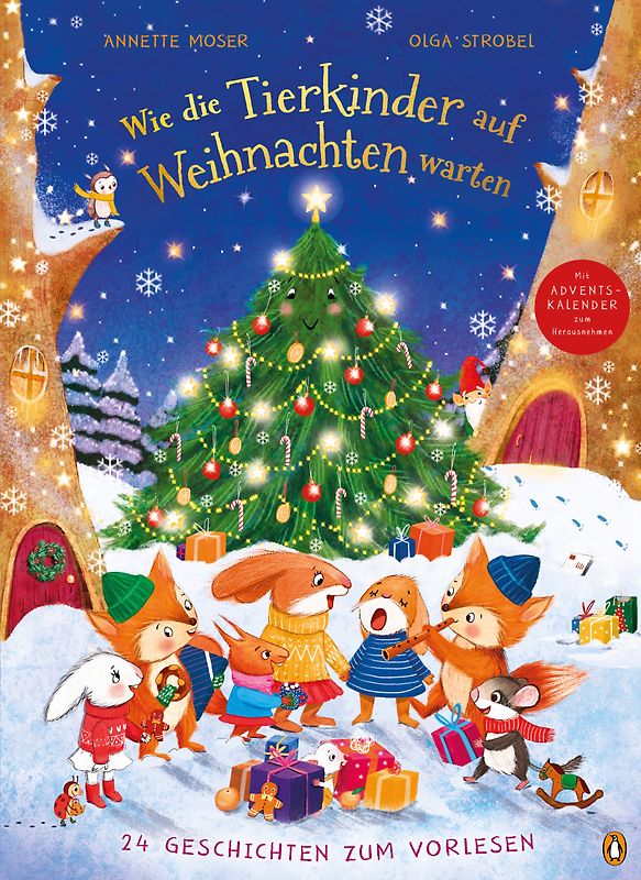 Wie die Tierkinder auf Weihnachten warten