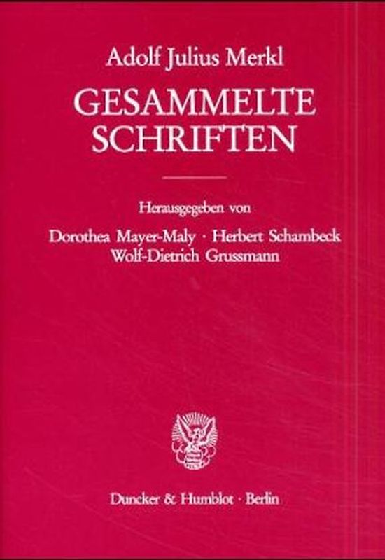 Gesammelte Schriften.