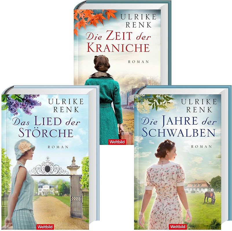 Ostpreußen Saga: Das Lied der Störche / Die Jahre der Schwalben / Die Zeit der Kraniche - Ulrike Renk [Gebundene Ausgabe, Weltbild, 3 Bände]