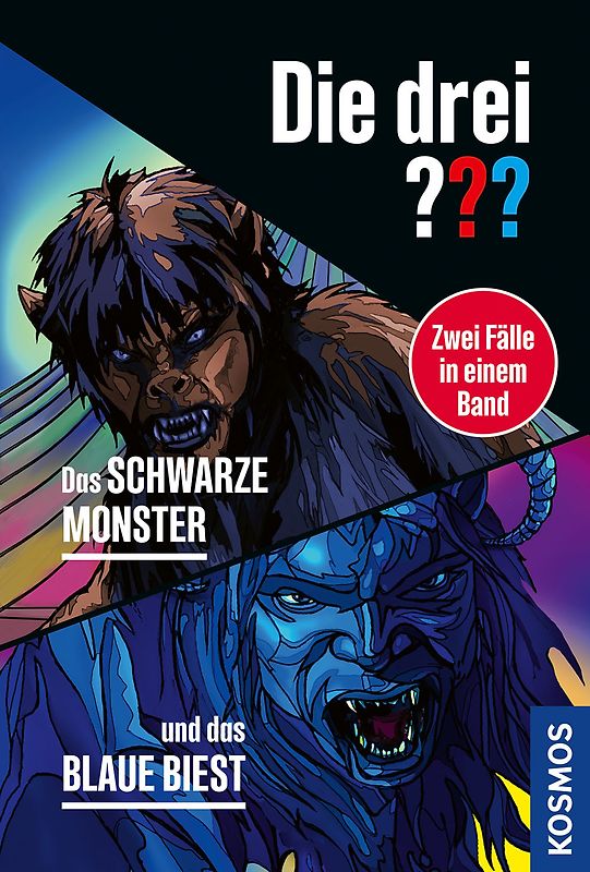 Die drei ???, Das schwarze Monster / und das blaue Biest (Doppelband)