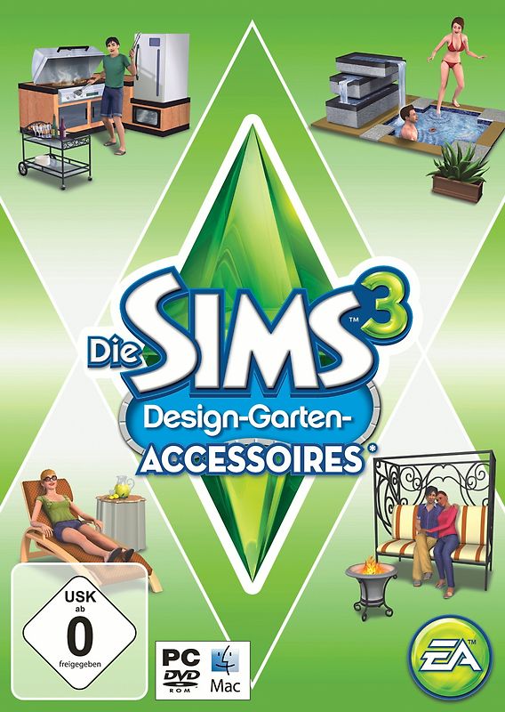 Die Sims 3: Design-Garten-Accessoires [AddOn] PC Spiele