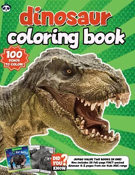 Dinosaur Colouring Book: 100 page dinosaur book for children (Colour Learn & Play with Pirate Panda Colouring Books)