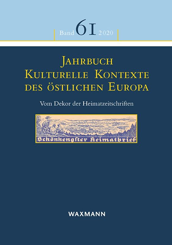 Jahrbuch Kulturelle Kontexte des östlichen Europa