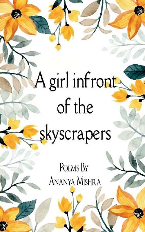 A girl in front of the skyscrapers