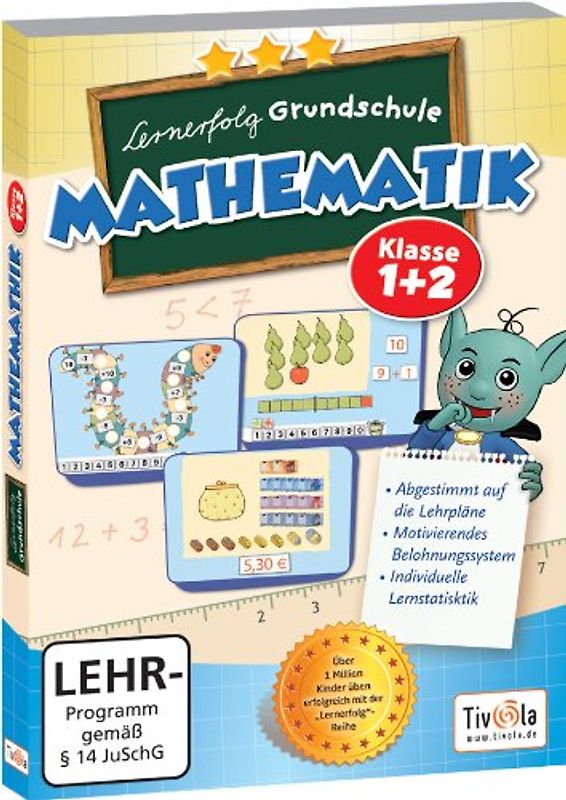 Lernerfolg Grundschule: Mathematik - Klasse 1 + 2 PC Spiele