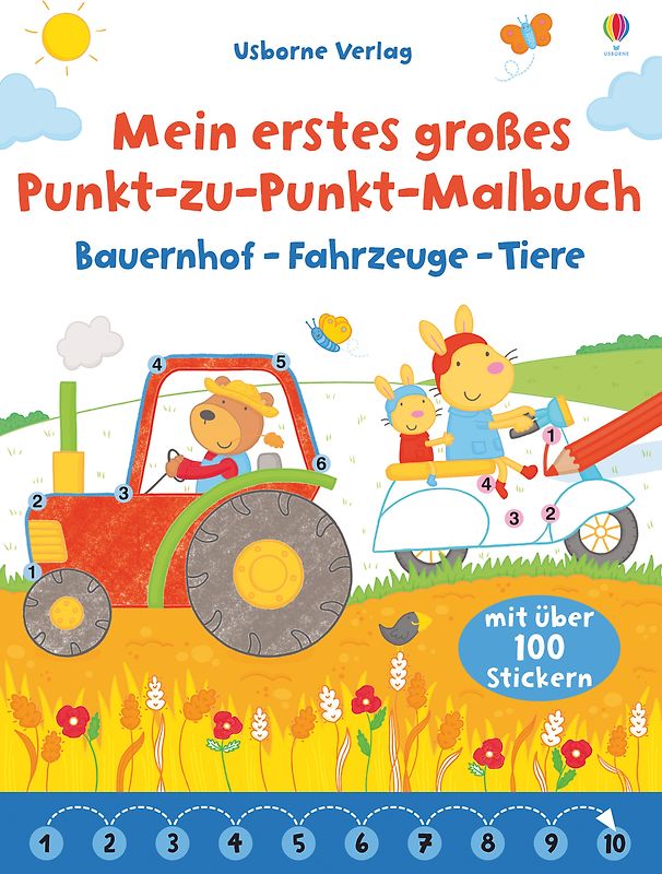 Mein erstes großes Punkt-zu-Punkt-Malbuch