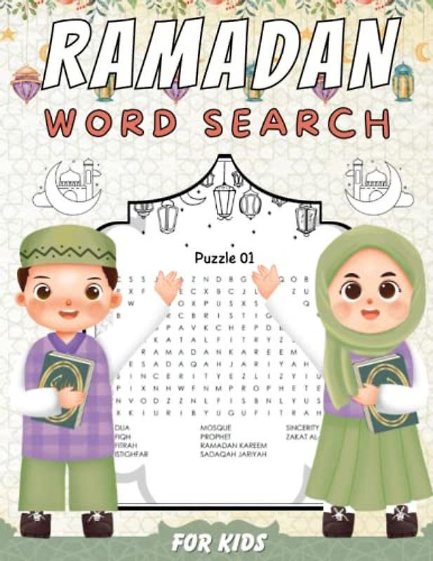 Ramadan Word Search Book For Kids: Discover Ramadan Traditions with This Engaging Word Search Puzzle Book for Muslim Boys and Girls