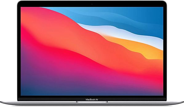 Apple MacBook Air 13.3" (True Tone Retina Display) M1 (8-Core GPU) 8 Go RAM 512 Go PCIe SSD [Fin 2020, clavier anglais, QWERTY] argent