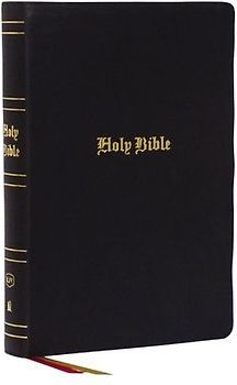 KJV Holy Bible: Super Giant Print with 43,000 Cross References, Black Genuine Leather, Red Letter, Comfort Print (Thumb Indexed): King James Version