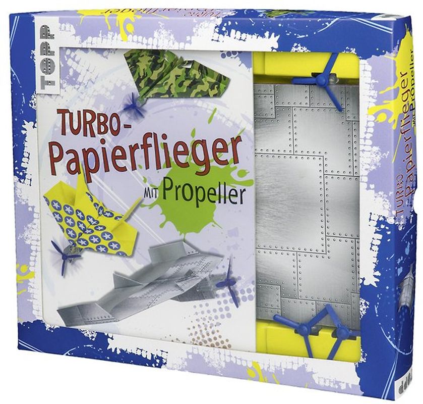 Kreativ-Set Turbo-Papierflieger mit Propeller