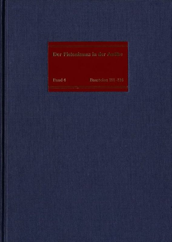 Die philosophische Lehre des Platonismus [1]