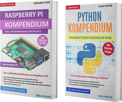Raspberry Pi Kompendium + Python Kompendium (Hardcover)