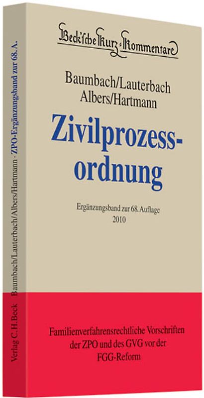 Zivilprozessordnung  Ergänzungsband