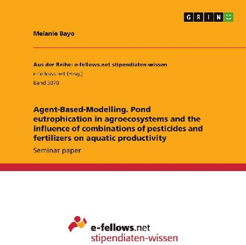 Agent-Based-Modelling. Pond eutrophication in agroecosystems and the influence of combinations of pesticides and fertilizers on aquatic productivity