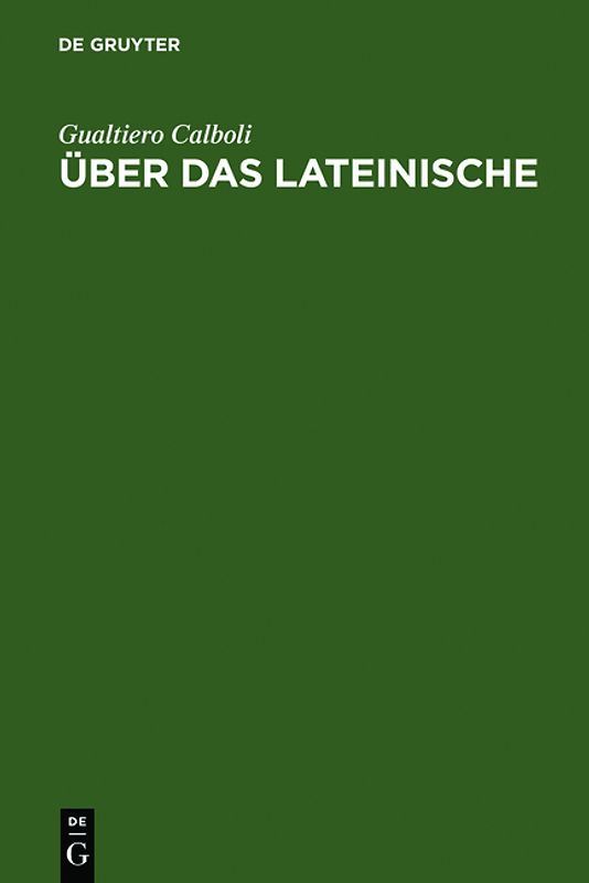 Über das Lateinische