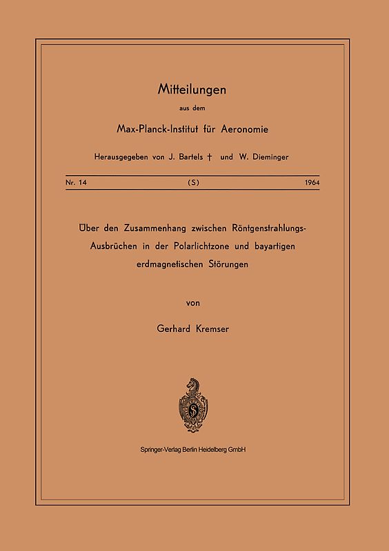 Über den Zusammenhang Zwischen Röntgenstrahlungs-Ausbrüchen in der Polarlichtzone und Bayartigen Erdmagnetischen Störungen