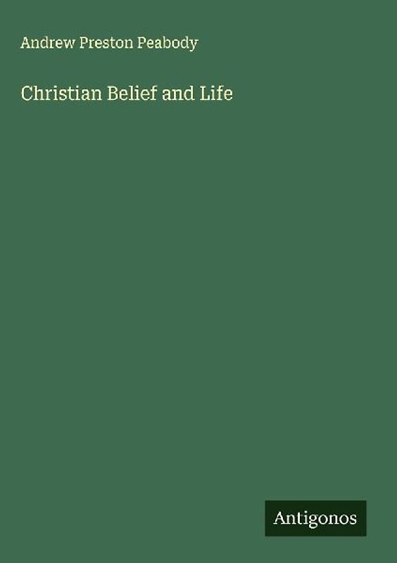 Christian Belief and Life