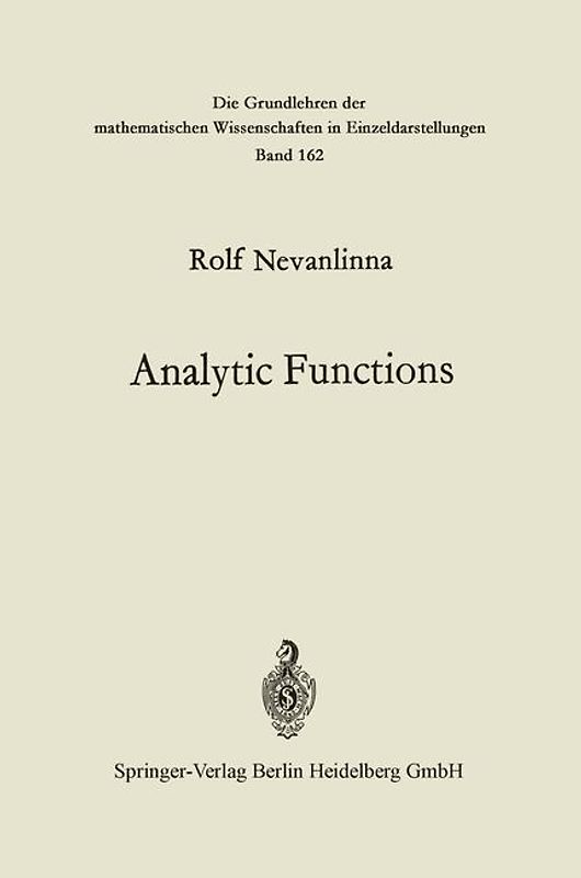 Analytic Functions