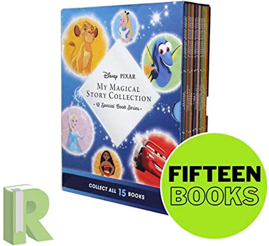 Disney Pixar My Magical Story Collection 15 Books Box Set (Lion King, Cinderella, Incredibles, Up, Alice in Wonderland, Frozen, Jungle Book, Moana, Cars, Dory & MORE!)