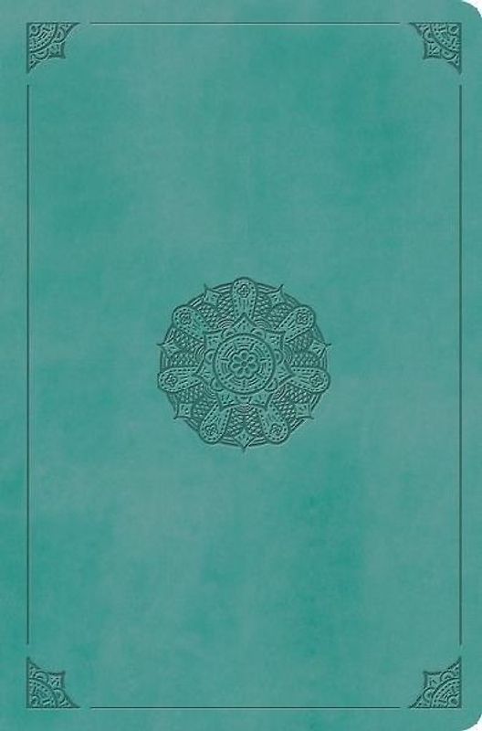 ESV Value Compact Bible, Red Letter (Trutone, Turquoise, Emblem Design)