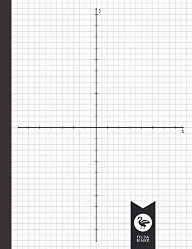 Graph Paper With X and Y Axis: Notebook | Exercise Book | 8.5" x 11" | 110 Pages - 55 Sheets | Quad Paper 4 Squares per Inch | With XY Coordinate System