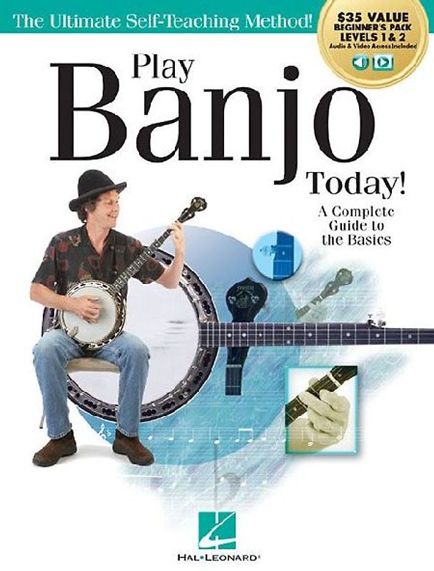 Play Banjo Today! All-In-One Beginner's Pack: Includes Book 1, Book 2, Audio & Video