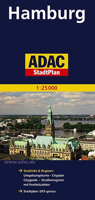 ADAC StadtPlan Hamburg 1:25 000