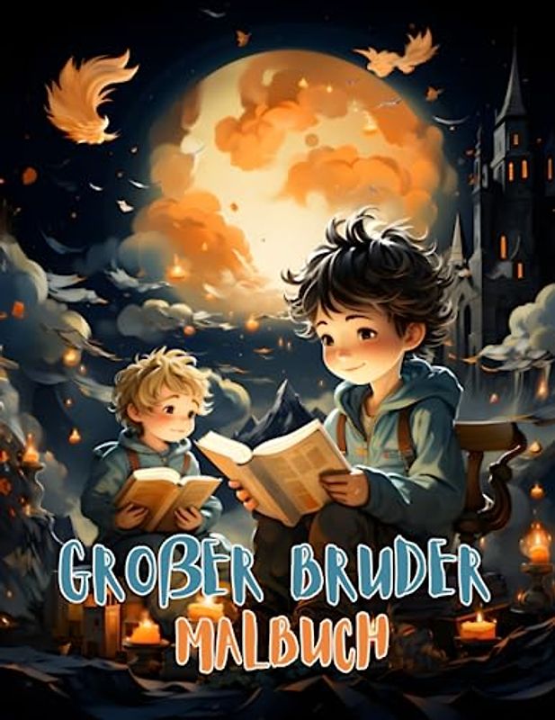 Großer Bruder Malbuch: Ein lustiges Malbuch für kleine Jungen im Alter von 2-6 Jahren mit einem neuen Baby mit einem neuen und süßen Geschwister.