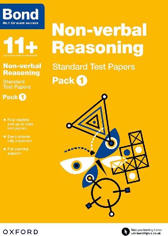 Bond 11+: Non-verbal Reasoning: Standard Test Papers: Ready for the 2025 exam (for GL Assessment & other 11 plus exams)