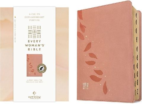 NLT Every Woman's Bible, Filament Enabled (Leatherlike, Pink Petals, Indexed, Red Letter)