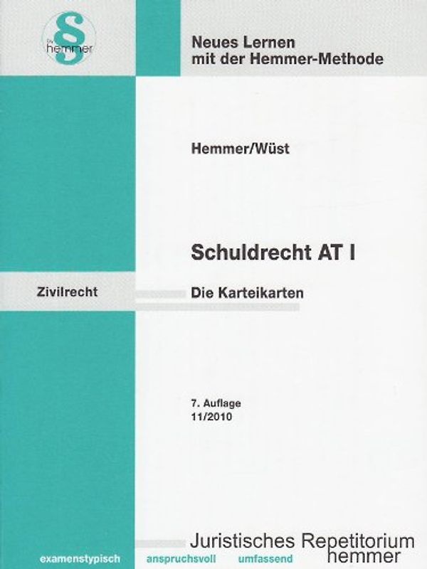 Schuldrecht AT I Es handelt sich um Karteikarten.