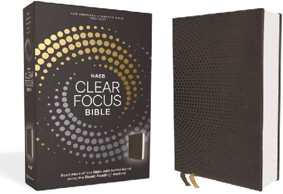 Nasb, Clear Focus Bible, Leathersoft, Charcoal Brown