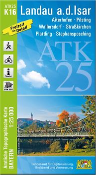 ATK25-K16 Landau a.d.Isar (Amtliche Topographische Karte 1:25000)