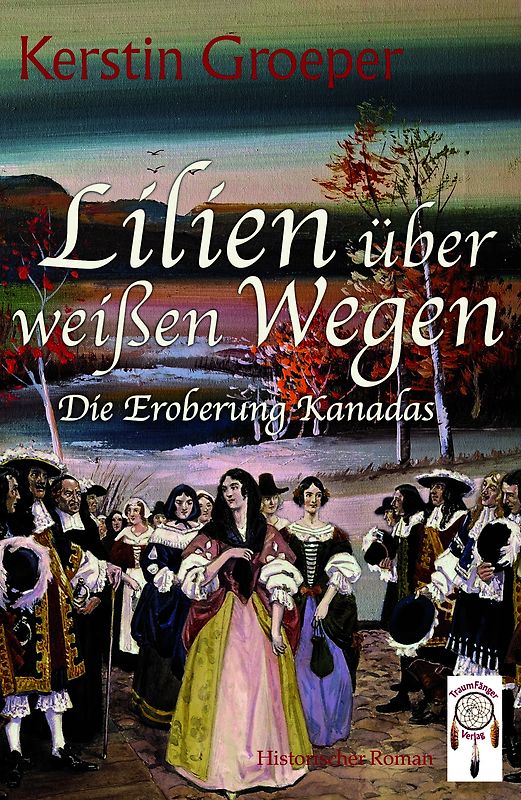 Lilien über weißen Wegen