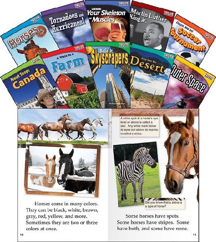 Time for Kids(r) Informational Text Grade 2 Readers Set 2 10-Book Set