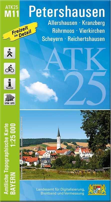 ATK25-M11 Petershausen (Amtliche Topographische Karte 1:25000)