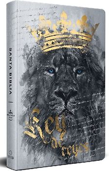 Biblia Rvr60 Letra Grande Tamaño Manual, Tapa Dura León Rey de Reyes / Spanish Bible Rvr60 Handy Size Large Print Hardcover Lion King of Kings