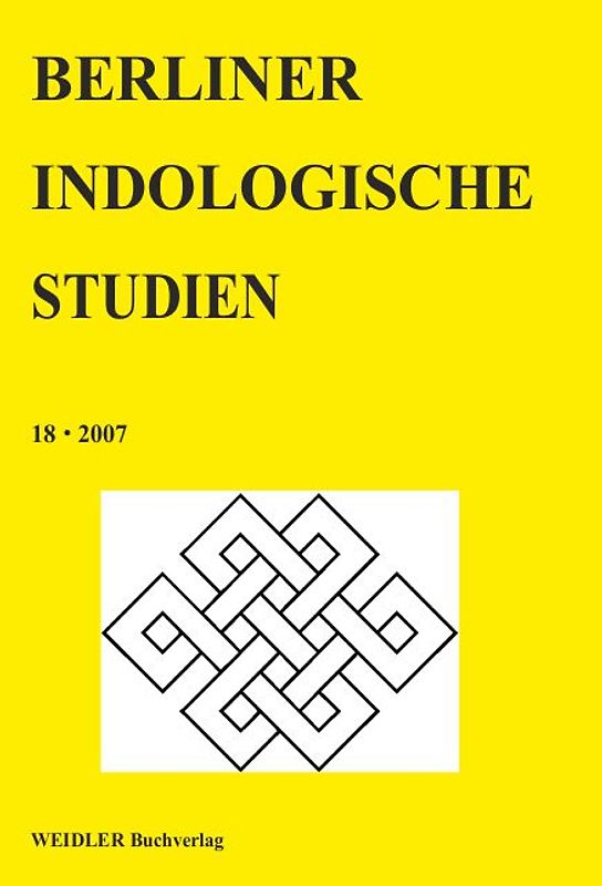 Berliner Indologische Studien, Band 18