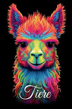 Tiere mit schwarzem Hintergrund - Malbuch für Erwachsene (Tier Malbücher)