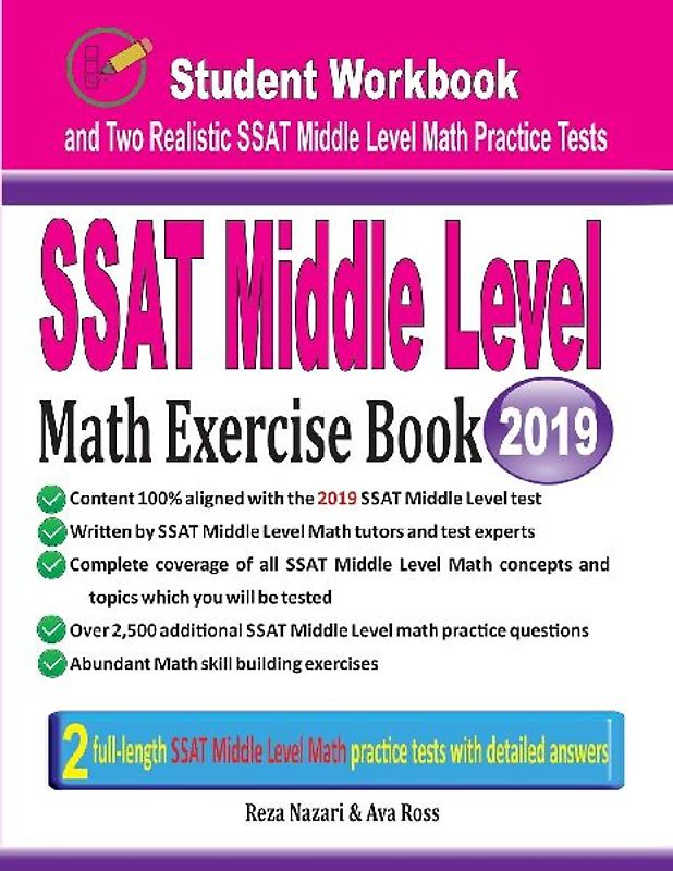 SSAT Middle Level Math Exercise Book