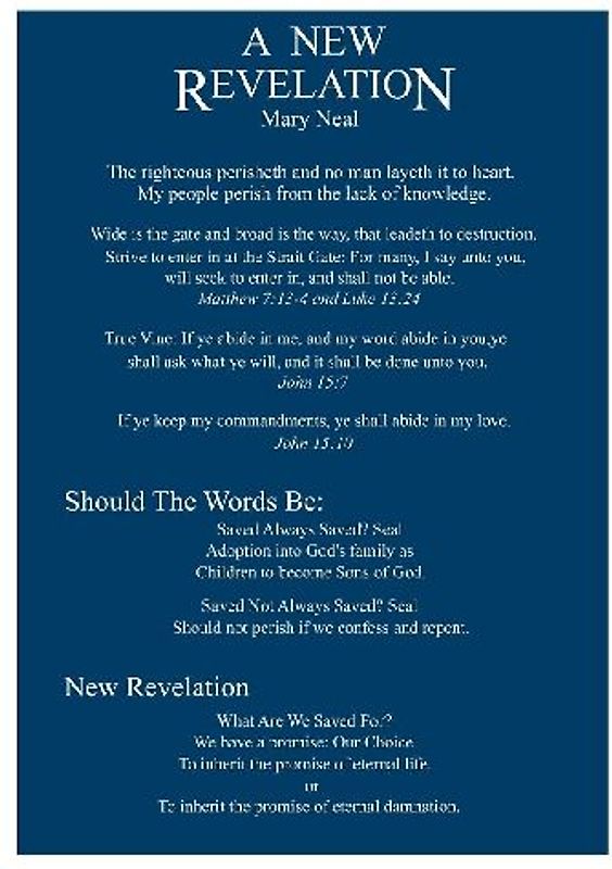 A New Revelation from God