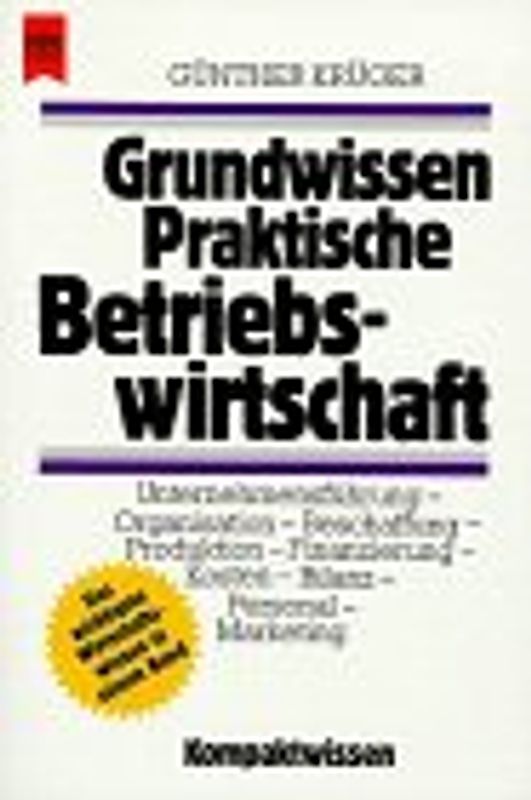 Grundwissen praktische Betriebswirtschaft
